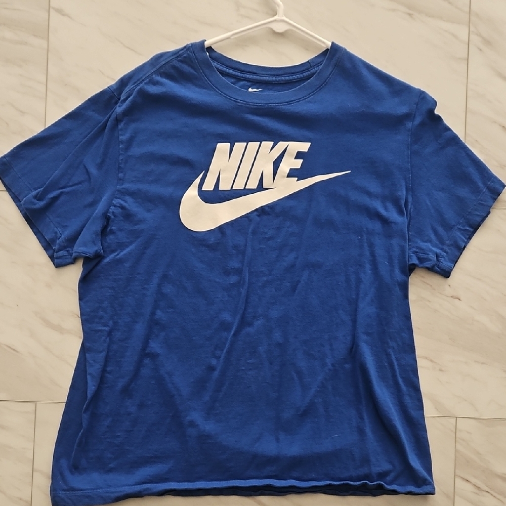 Nike Royal Blue Tee with White Logo